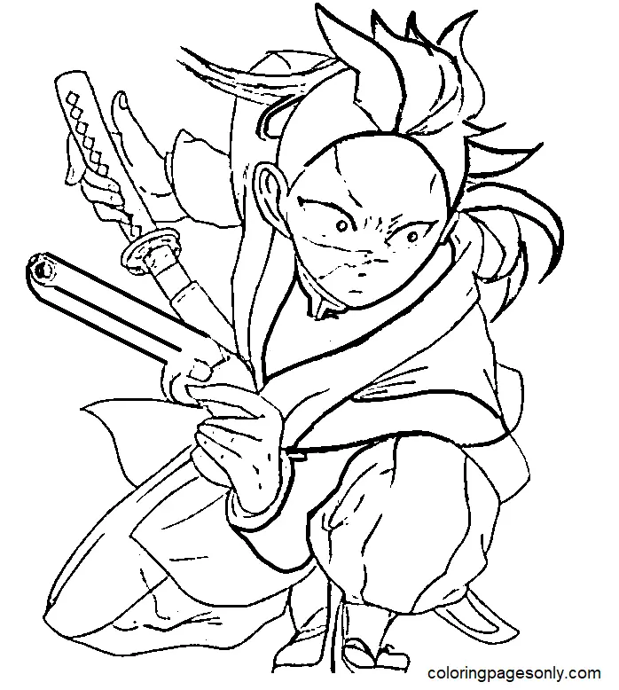 Genya Shinazugawa Coloring Pages 9