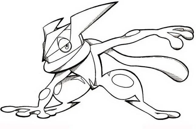 Greninja Coloring Pages 5