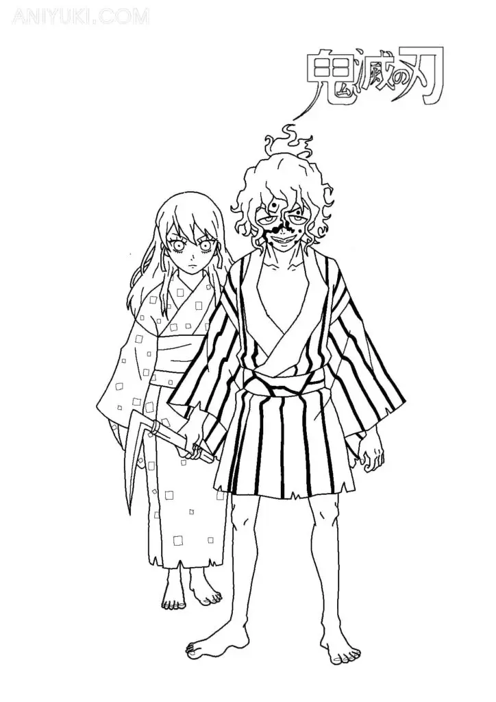 Gyutaro Coloring Pages 21