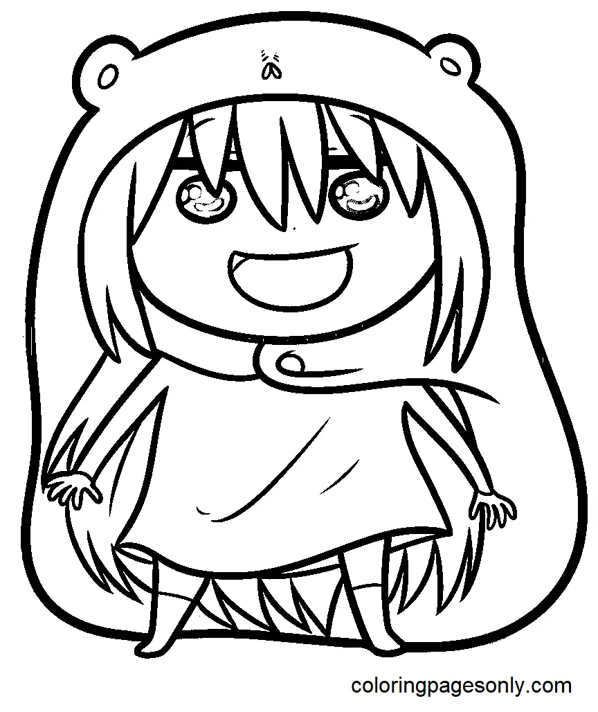 Himouto Umaru chan Coloring Pages 15