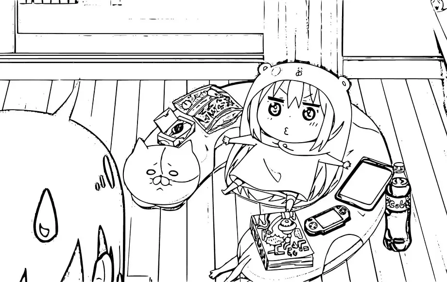 Himouto Umaru chan Coloring Pages 29