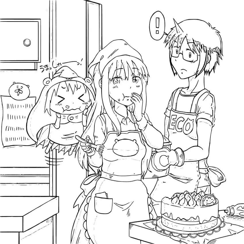 Himouto Umaru chan Coloring Pages 32