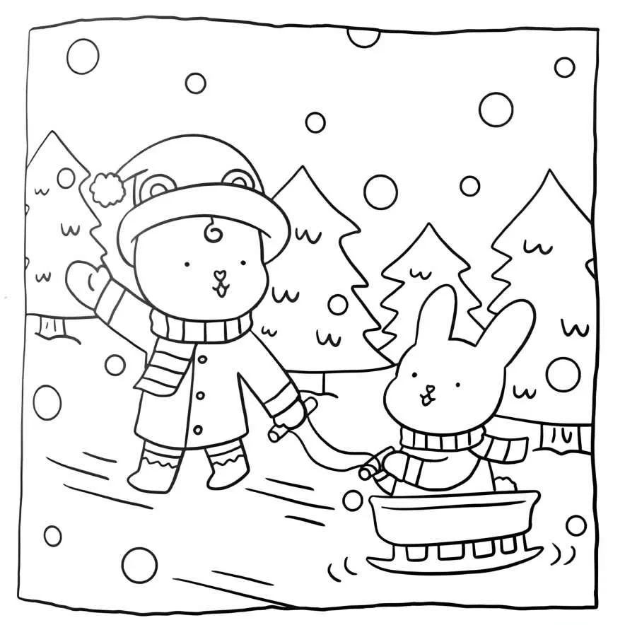 Hygge Christmas Coloring pages 20