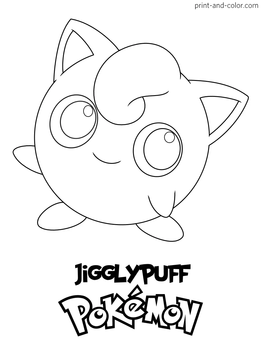 Jigglypuff Coloring Pages