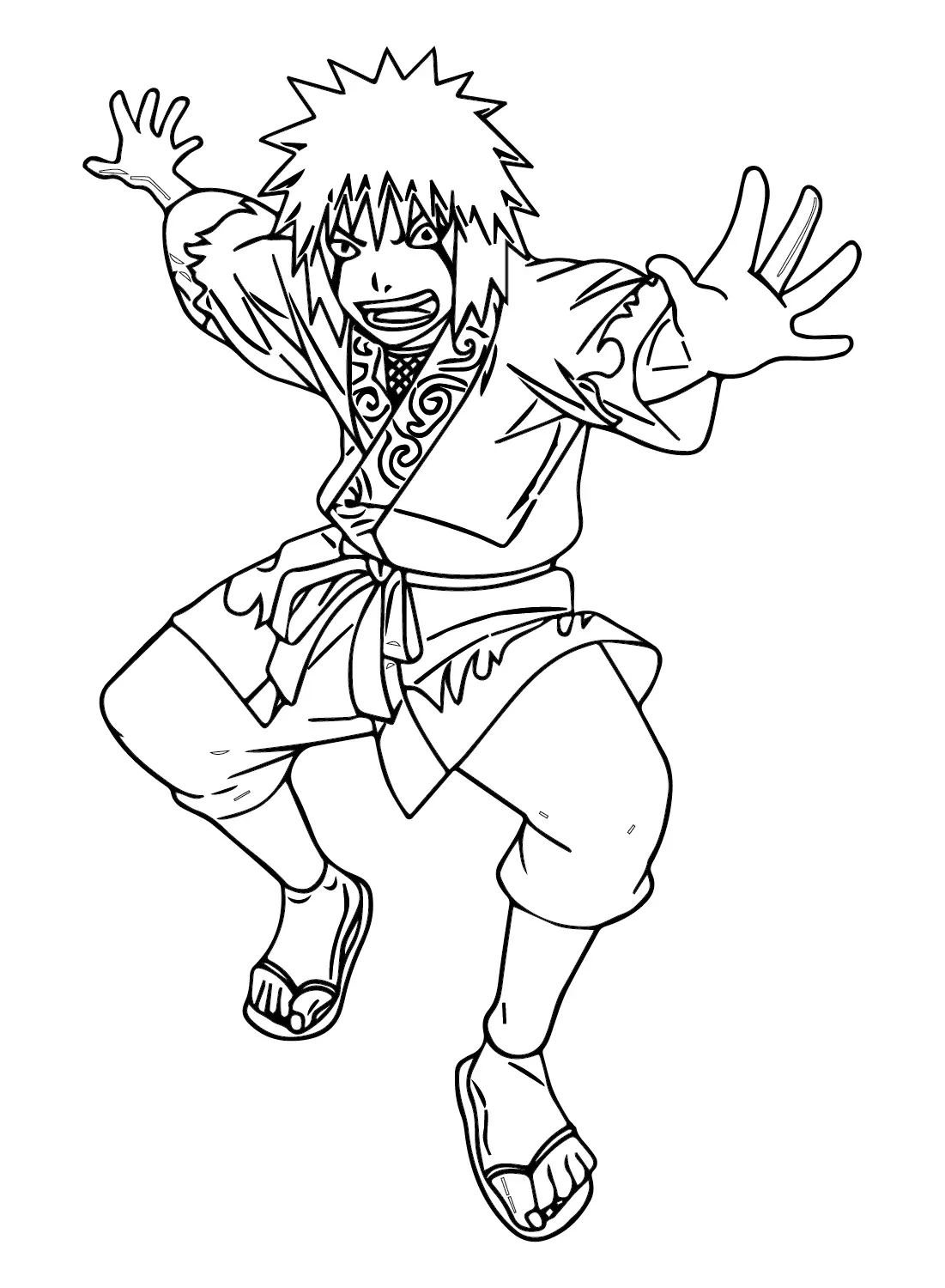 Jiraiya Coloring Pages 12