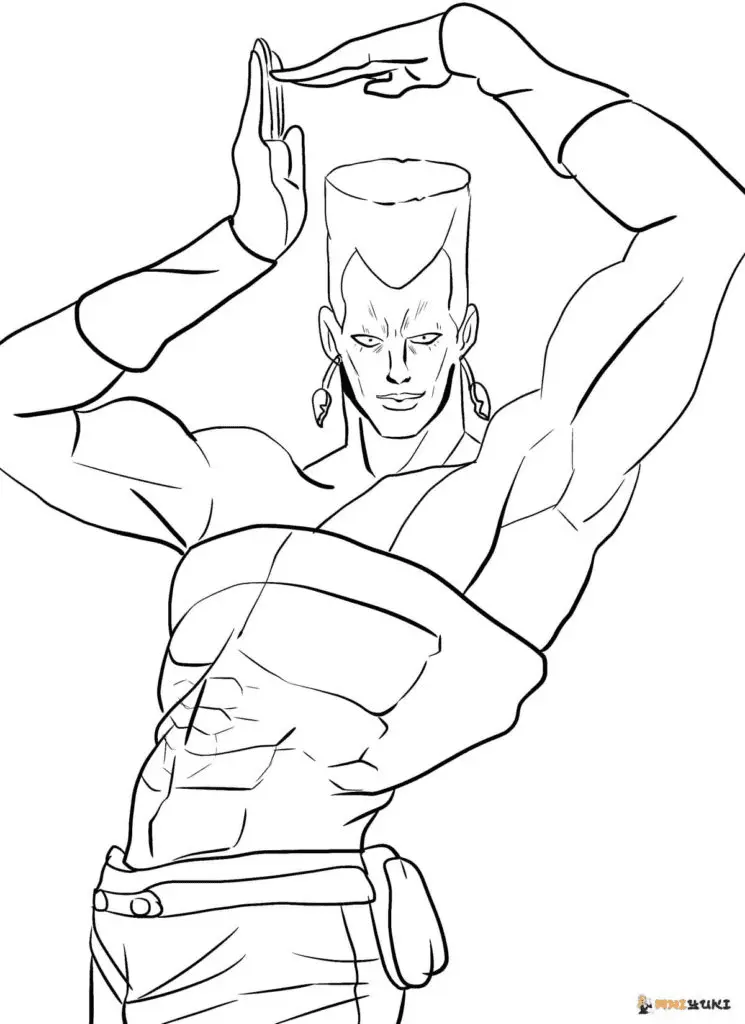 JoJo s Bizarre Adventure Coloring Pages 51