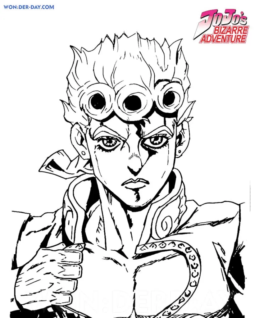 JoJo s Bizarre Adventure Coloring Pages 8