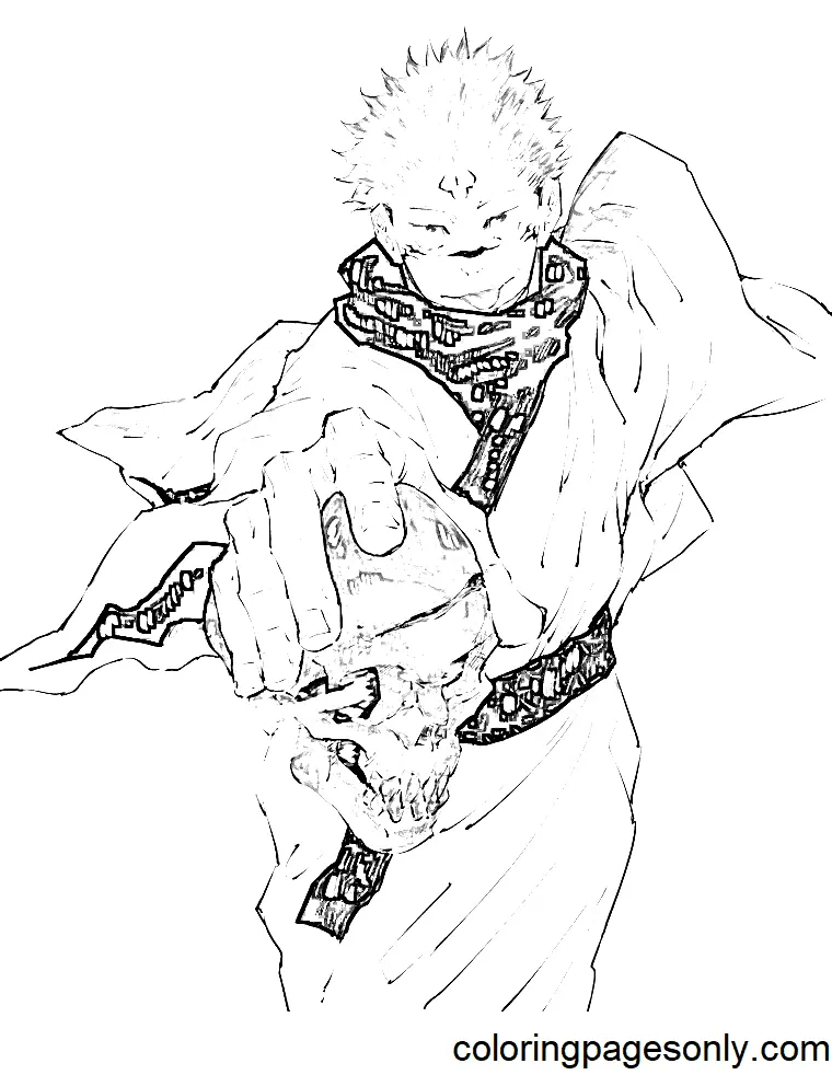 Jujutsu Kaisen Coloring Pages 87