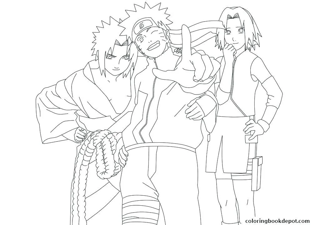 Kakashi Coloring Pages