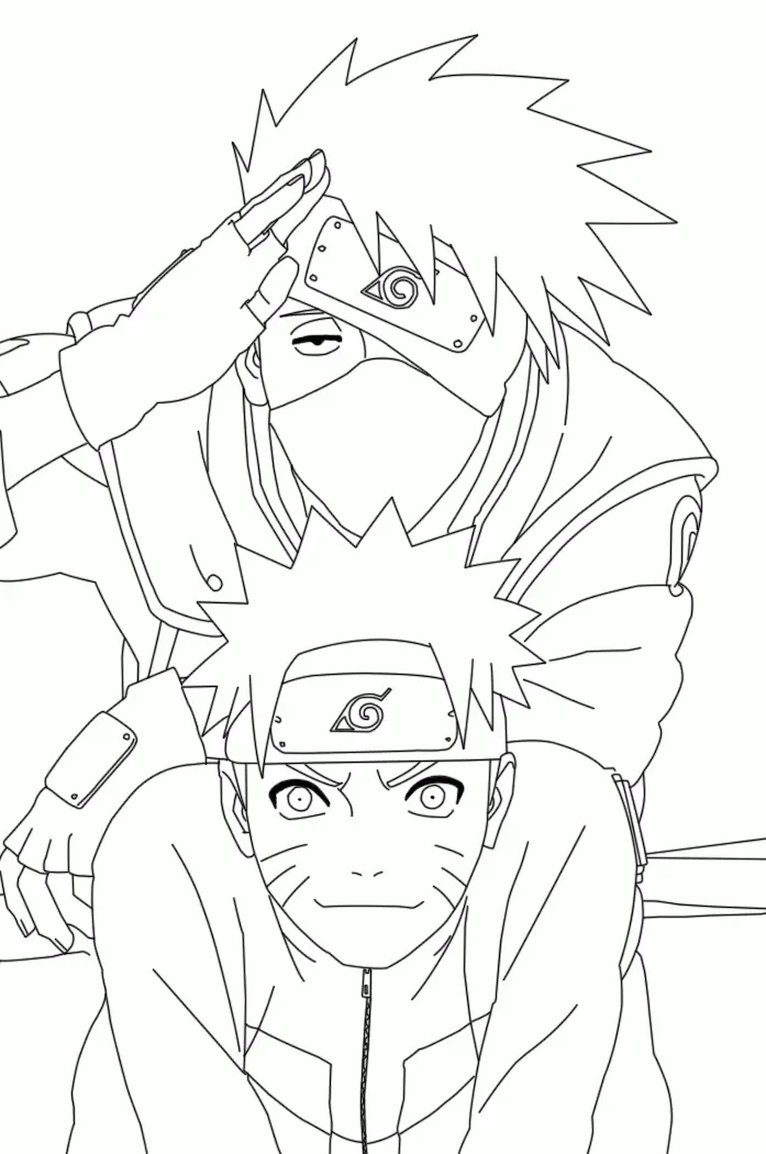 Kakashi Coloring Pages 9