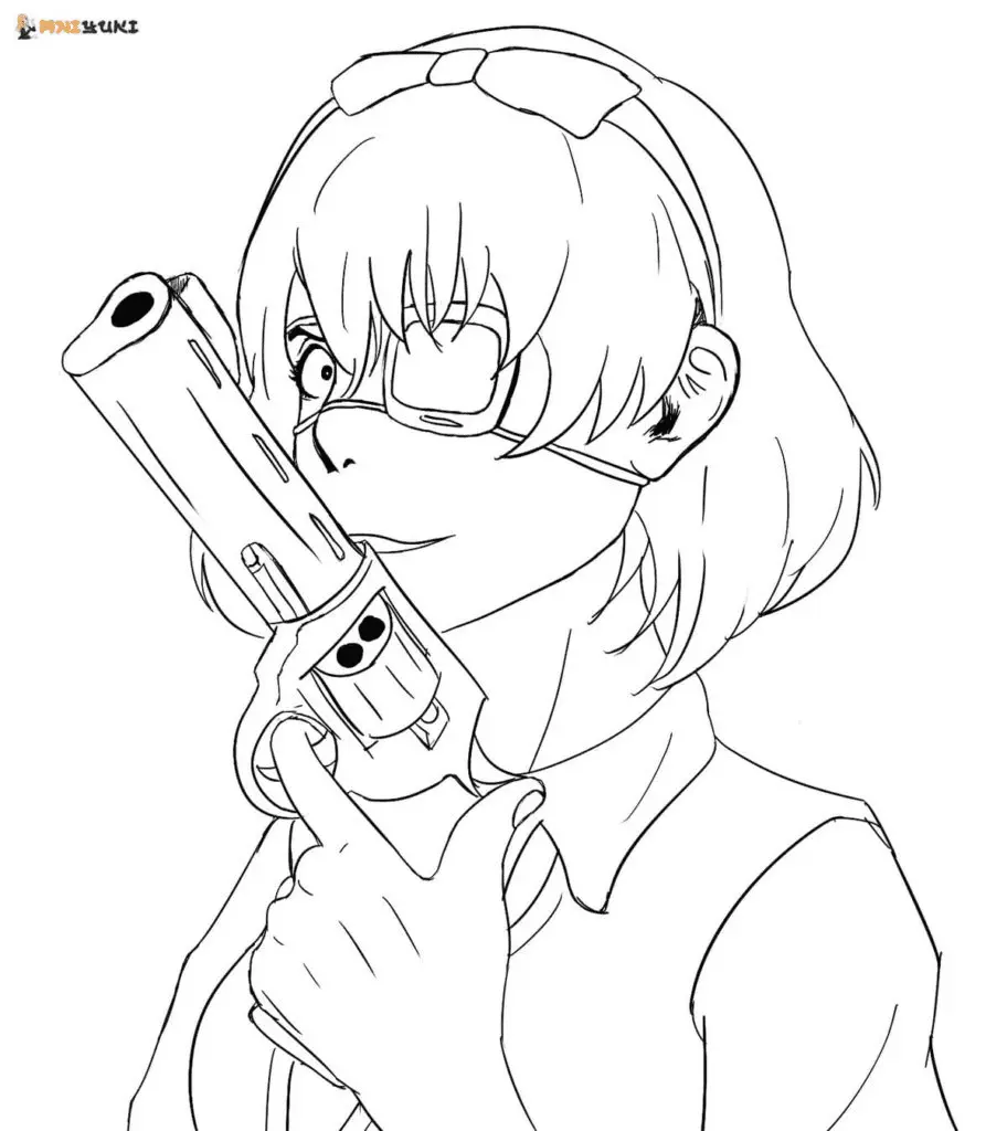 Kakegurui Coloring Pages 20