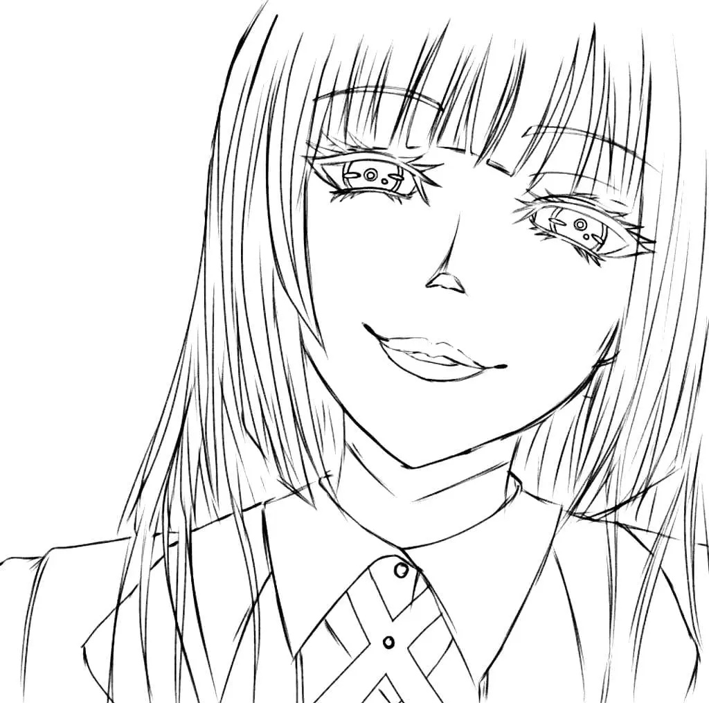 Kakegurui Coloring Pages 25