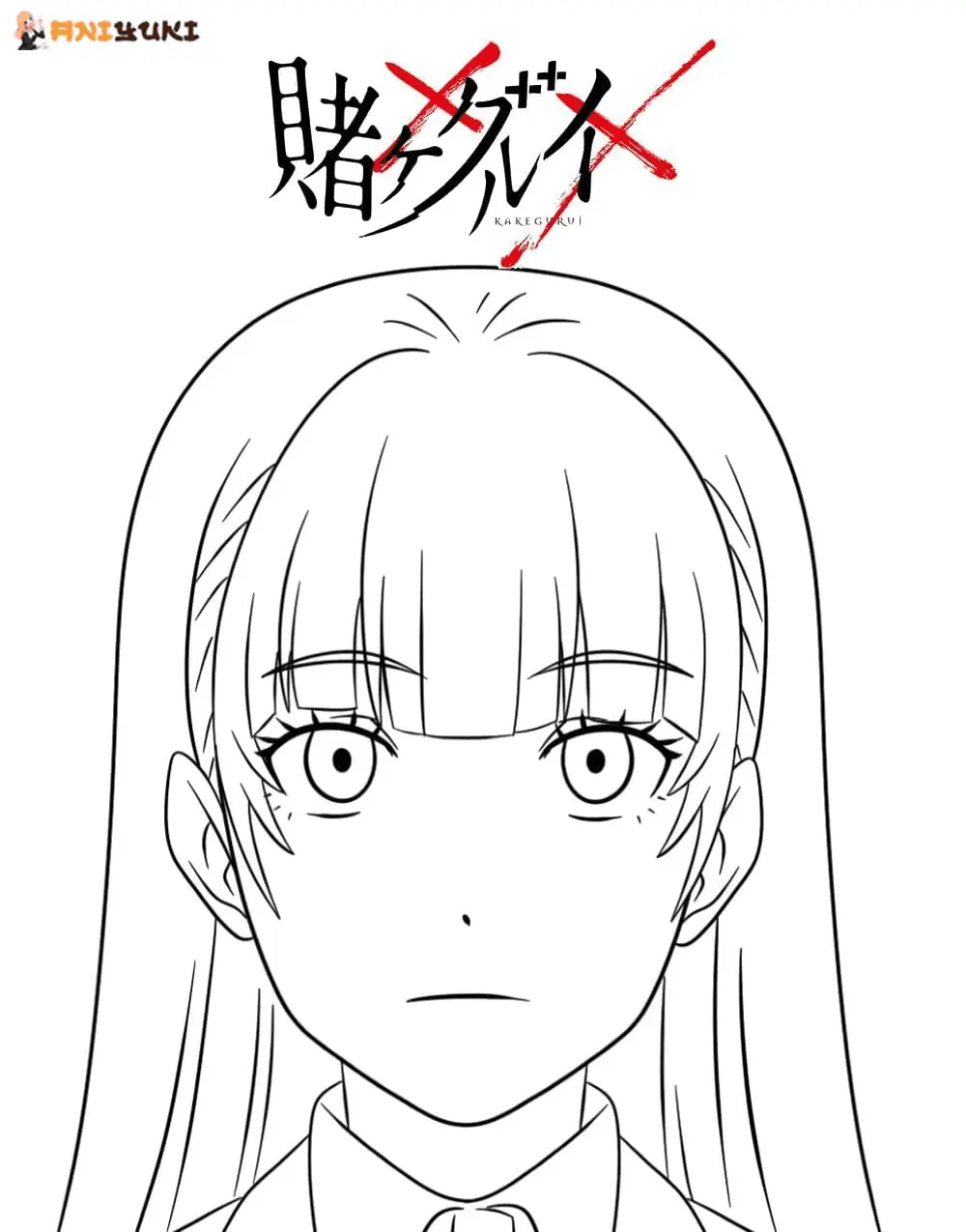 Kakegurui Coloring Pages 26