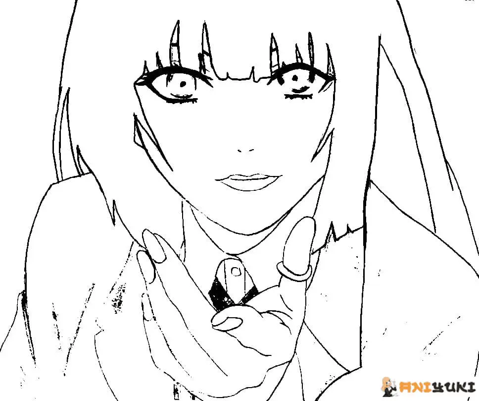 Kakegurui Coloring Pages 31