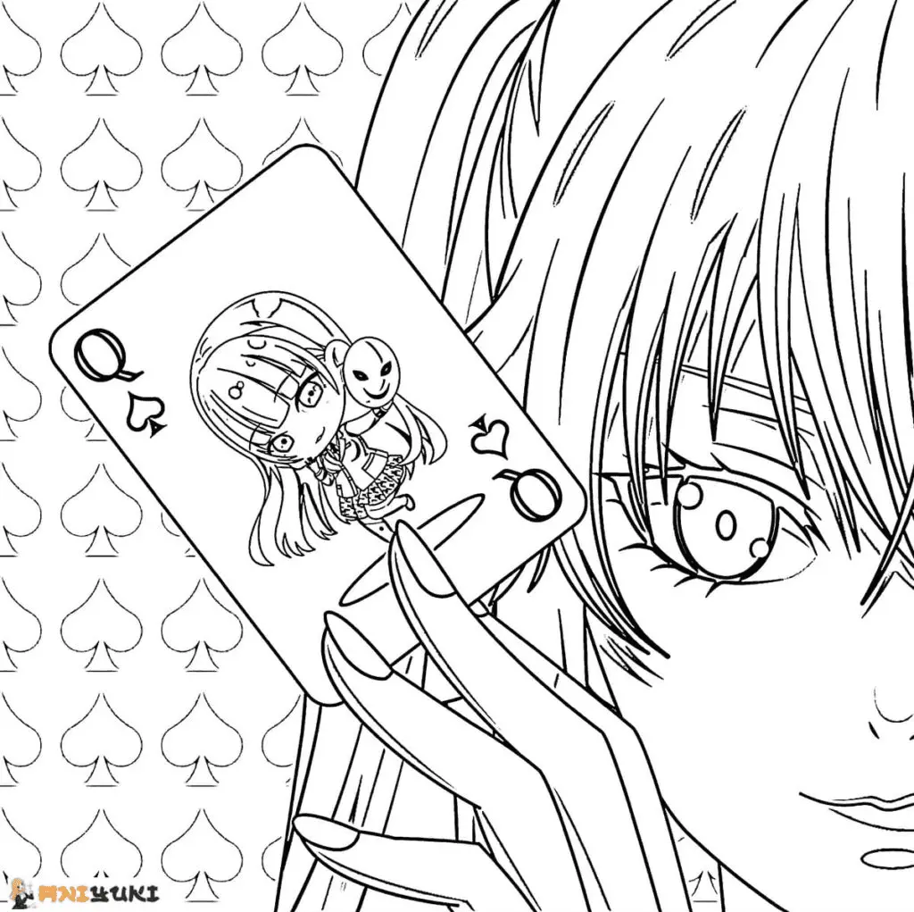 Kakegurui Coloring Pages 35