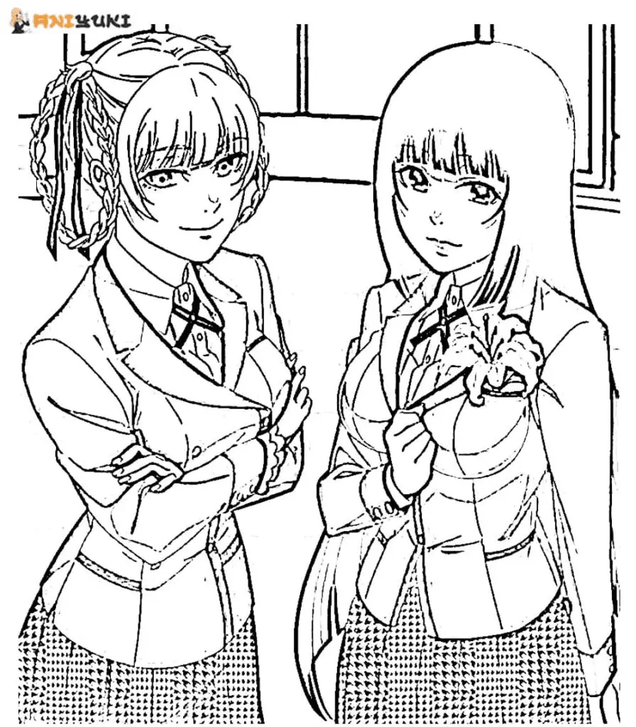 Kakegurui Coloring Pages 51