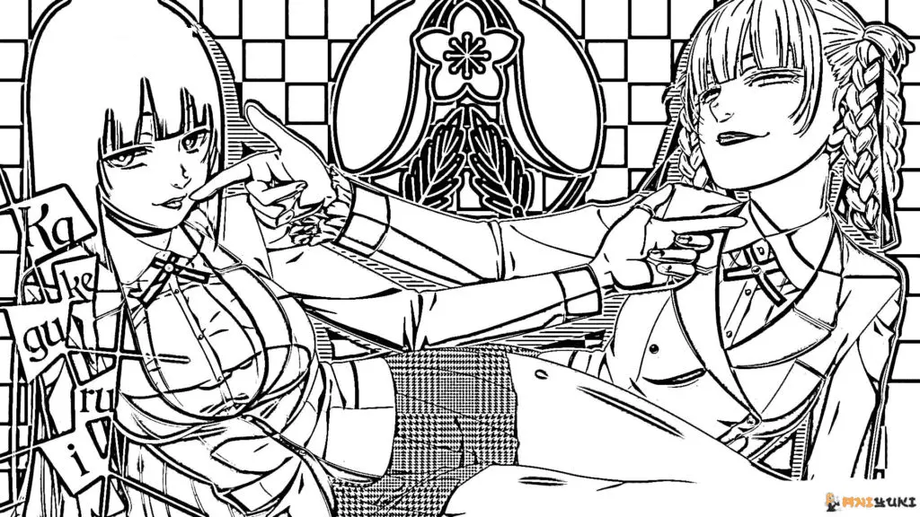 Kakegurui Coloring Pages 58