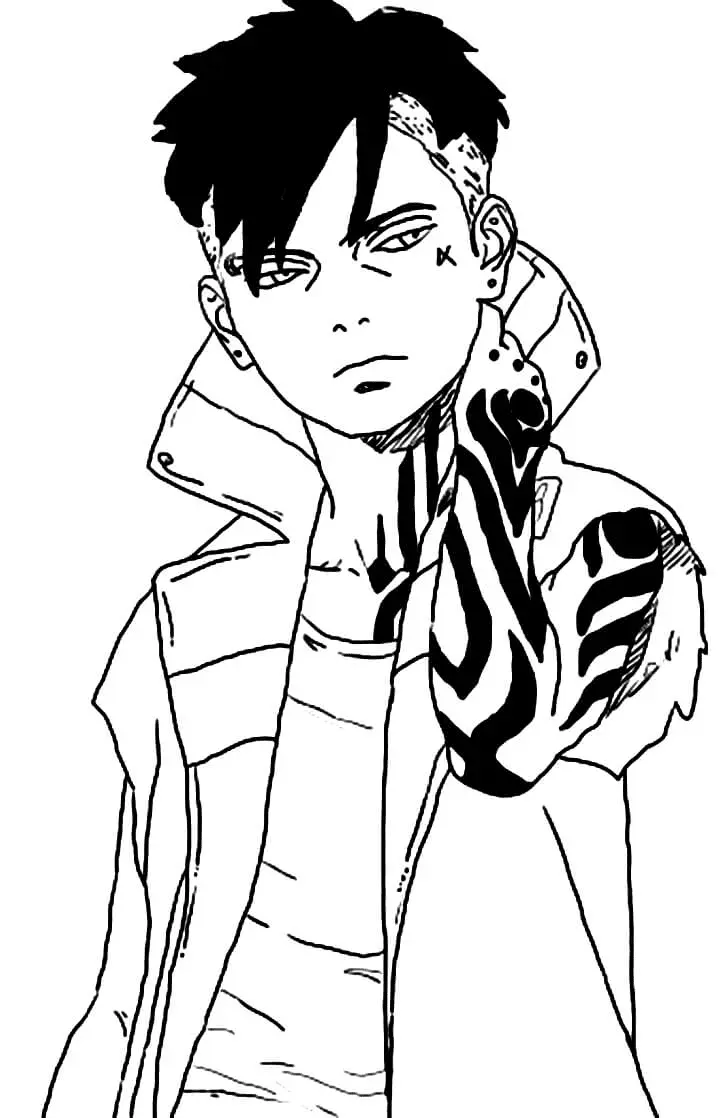 Kawaki Coloring Pages 16