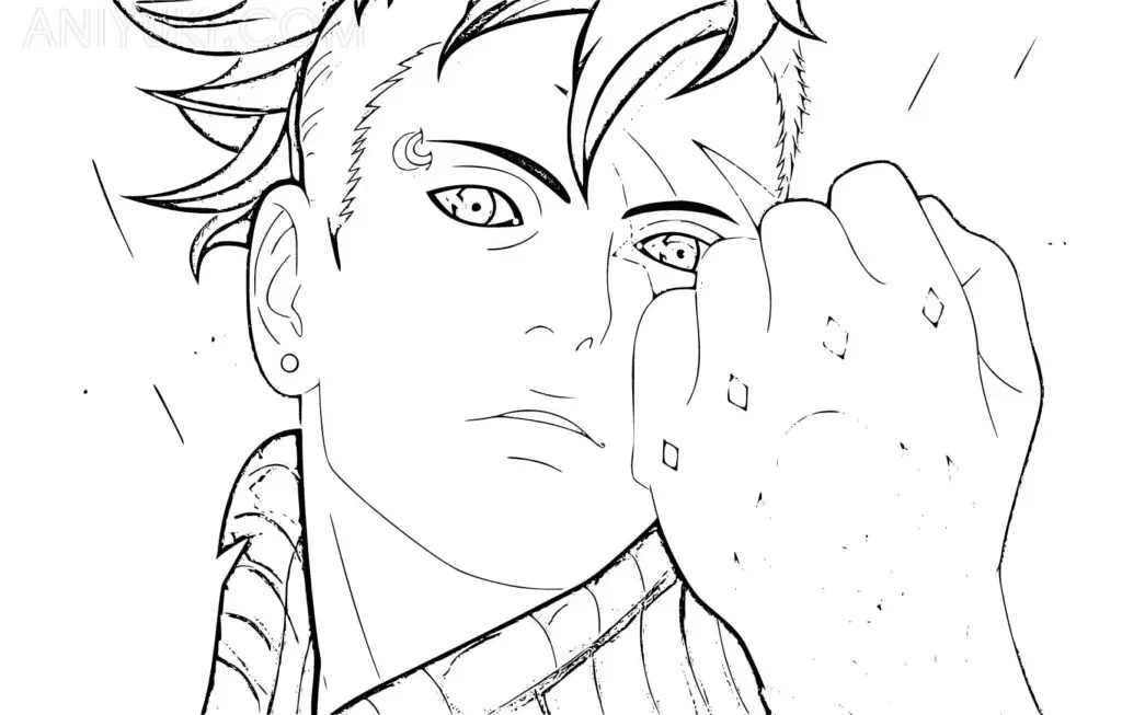 Kawaki Coloring Pages 18