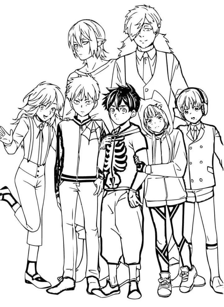 Kemono Jihen Coloring Pages 14