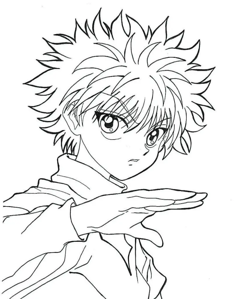 Killua Zoldyck Coloring Pages 1