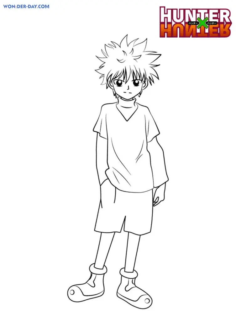 Killua Zoldyck Coloring Pages 17