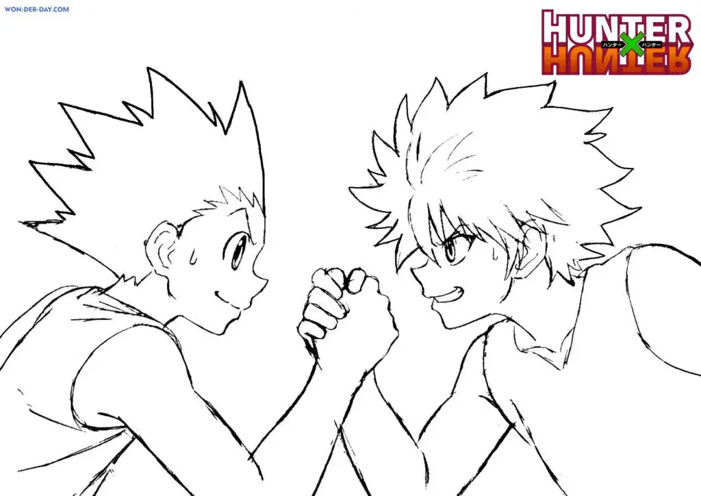 Killua Zoldyck Coloring Pages 2