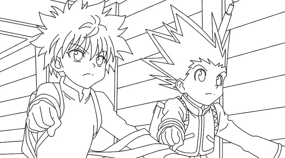 Killua Zoldyck Coloring Pages 3