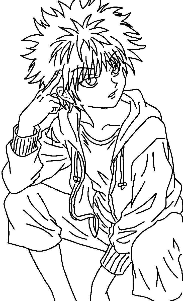 Killua Zoldyck Coloring Pages 41