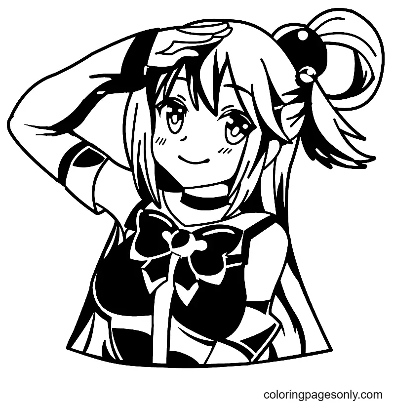 Konosuba Coloring Pages 32