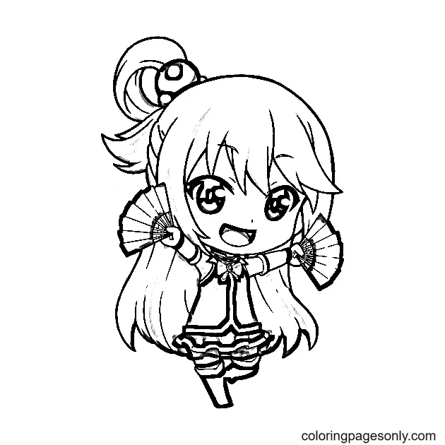 Konosuba Coloring Pages 39