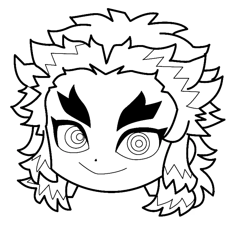 Kyojuro Rengoku Coloring Pages 24