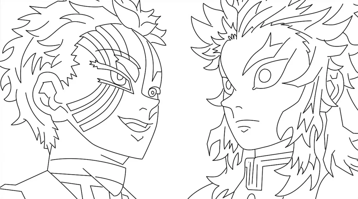 Kyojuro Rengoku Coloring Pages 32