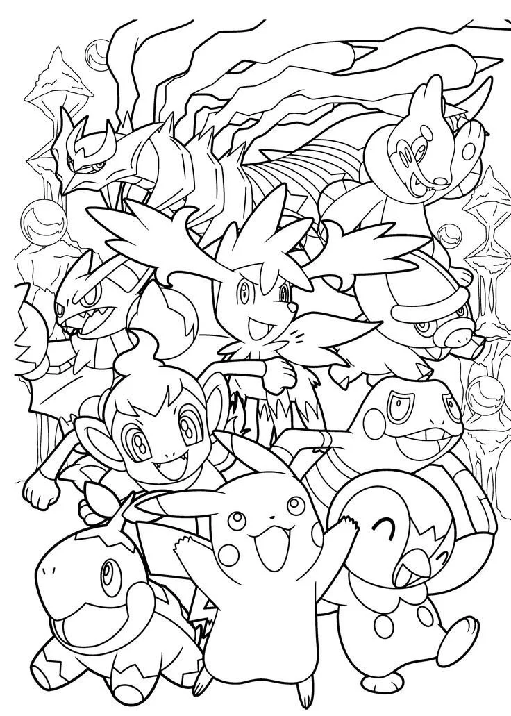 Legendary Pokemon Coloring Pages 12