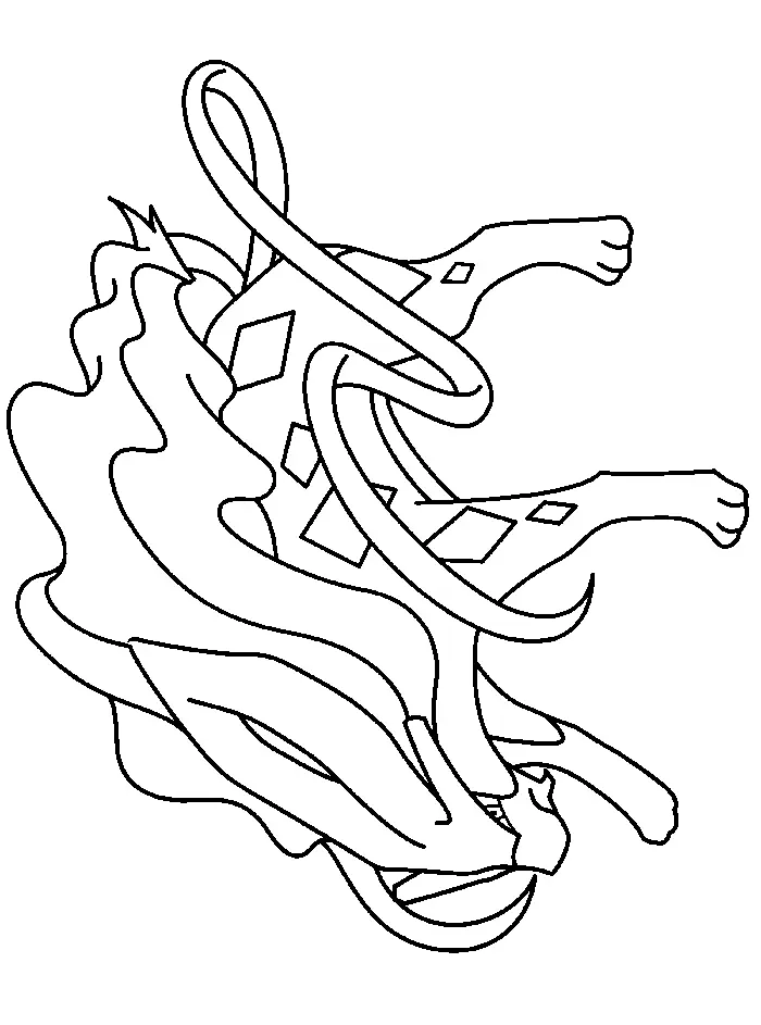 Legendary Pokemon Coloring Pages 4