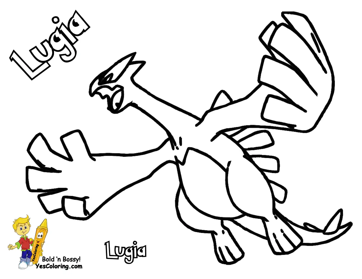 Legendary Pokemon Coloring Pages 9