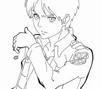 Levi Ackerman Coloring Pages 1