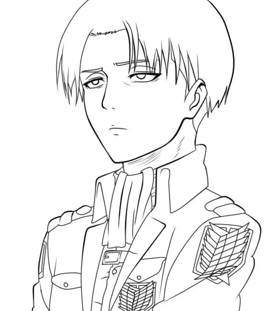 Levi Ackerman Coloring Pages 13