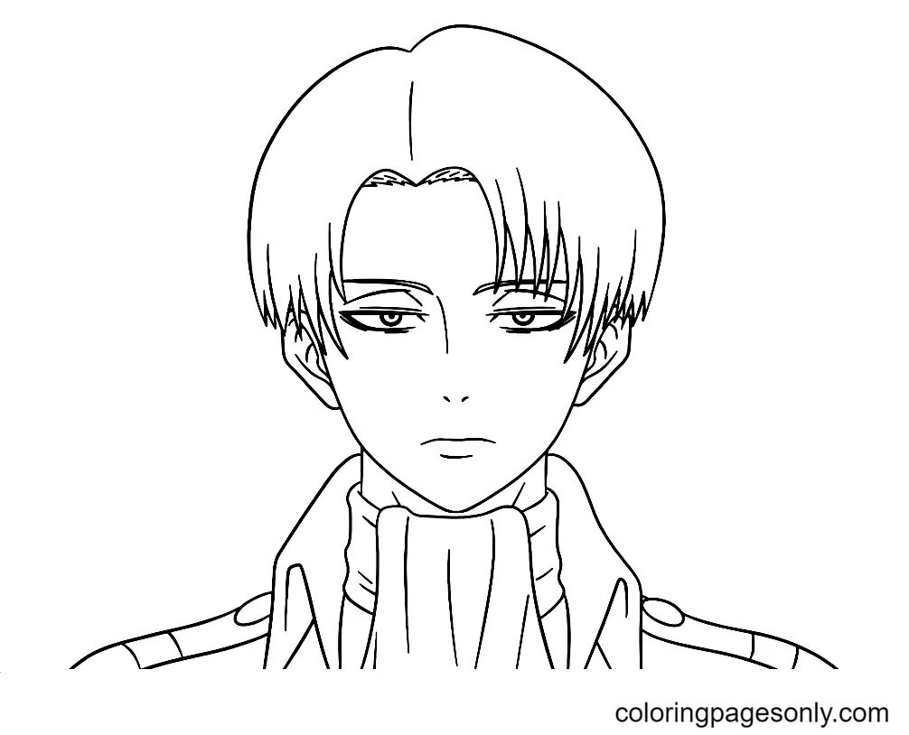 Levi Ackerman Coloring Pages 14