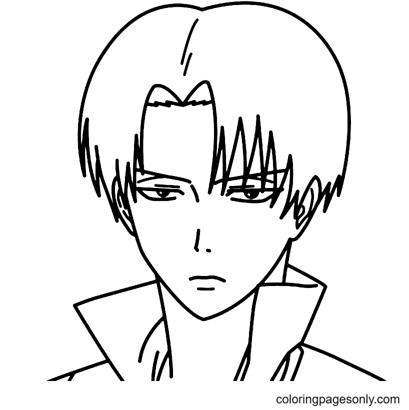 Levi Ackerman Coloring Pages 21