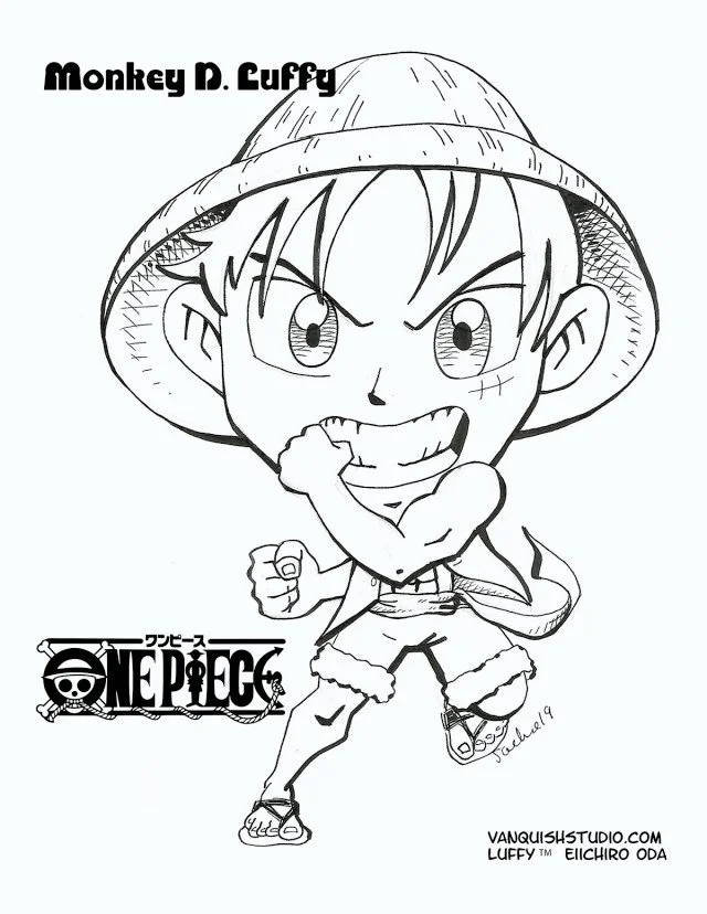 Luffy Coloring Pages 30