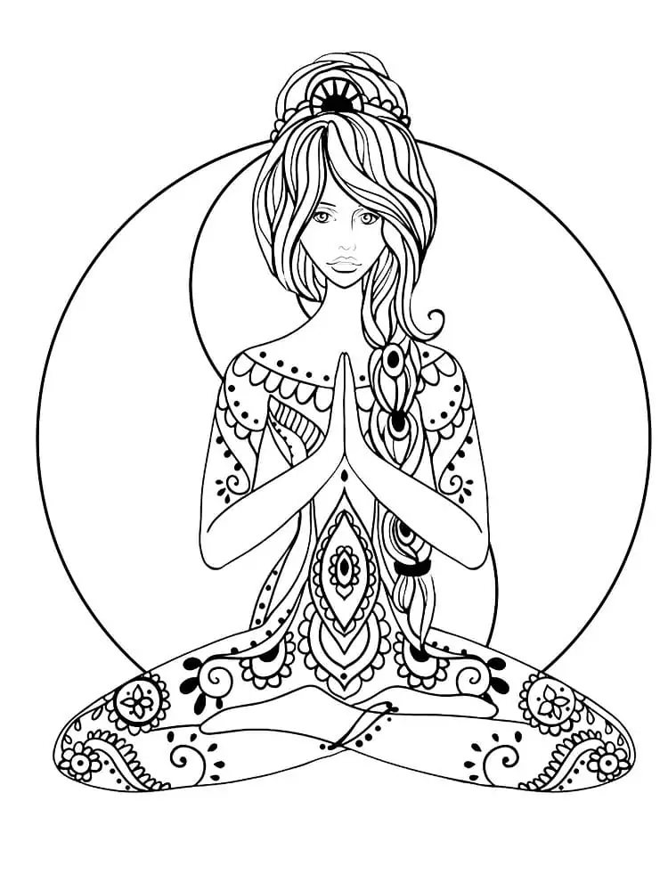 Mediation Coloring pages 19