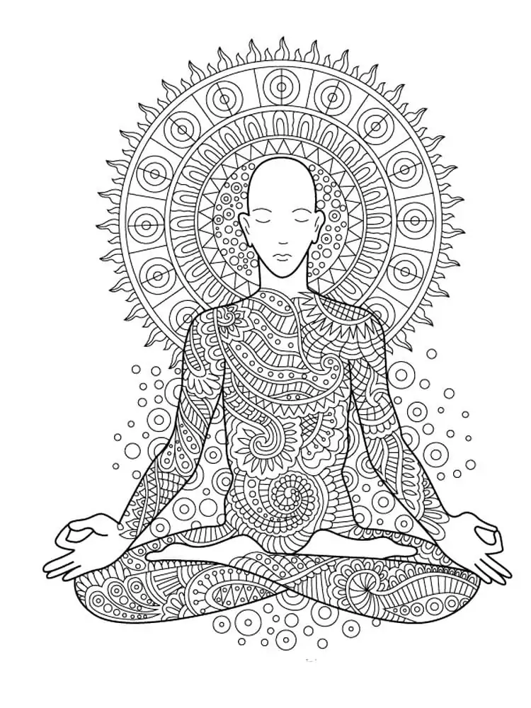 Mediation Coloring pages 6