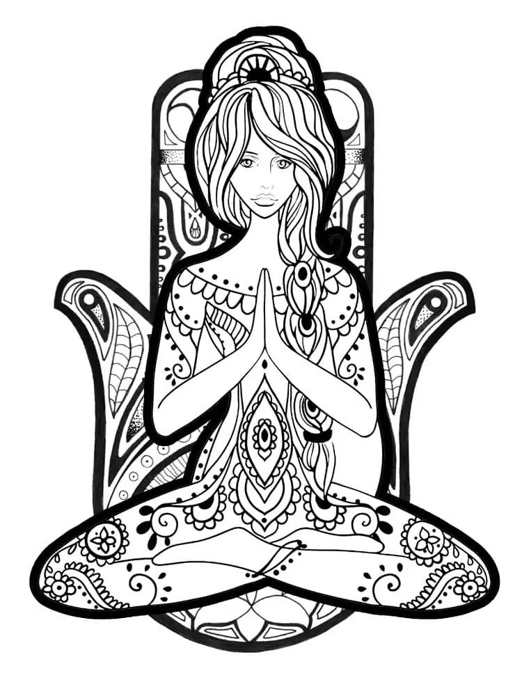 Mediation Coloring pages 7