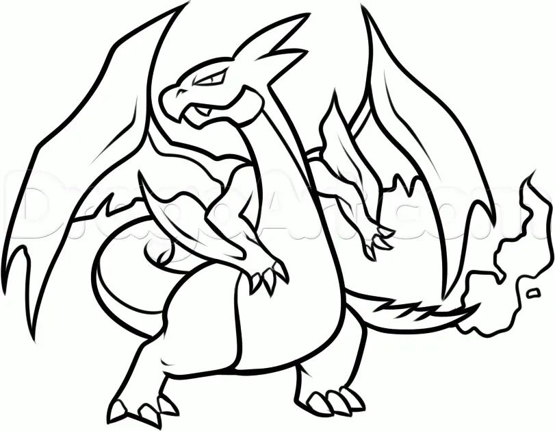 Mega Pokemon Coloring Pages 17