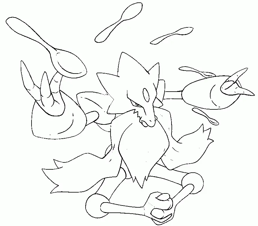 Mega Pokemon Coloring Pages 24