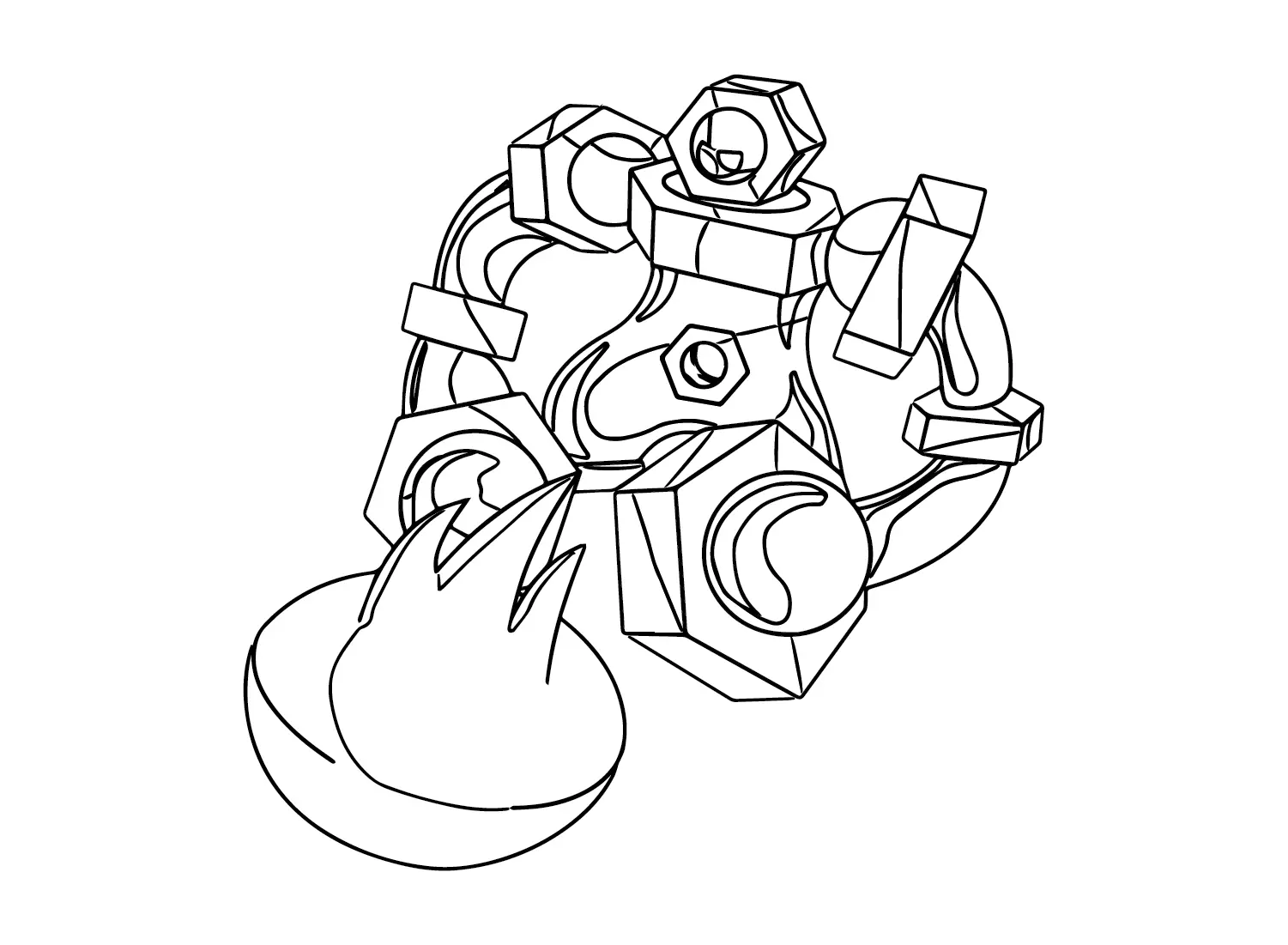 Melmetal Coloring Pages 6