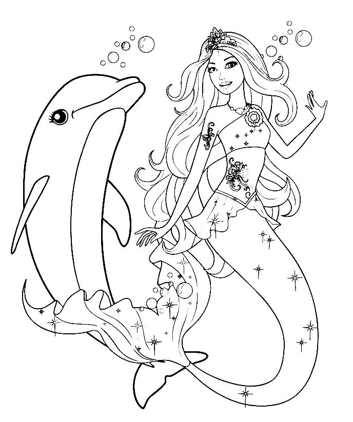 Mermaid Coloring Pages 53