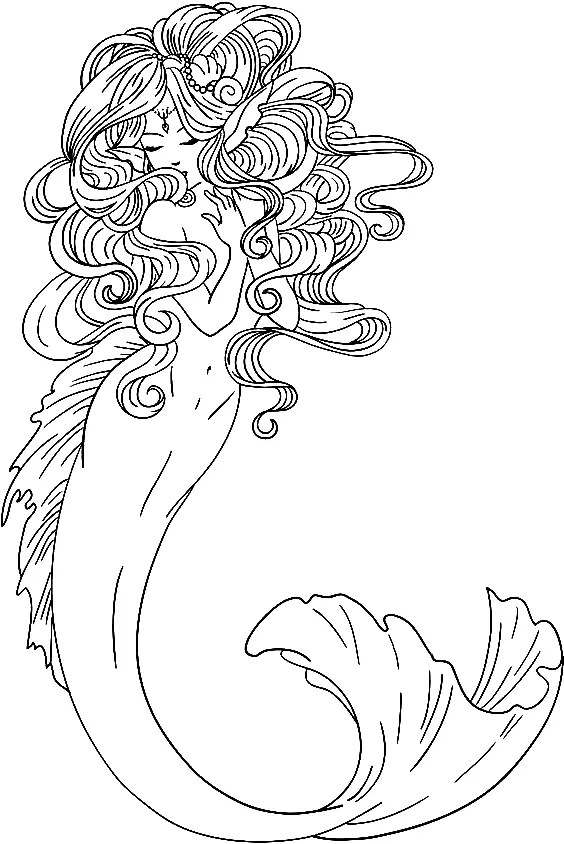 Mermaid Coloring Pages 65