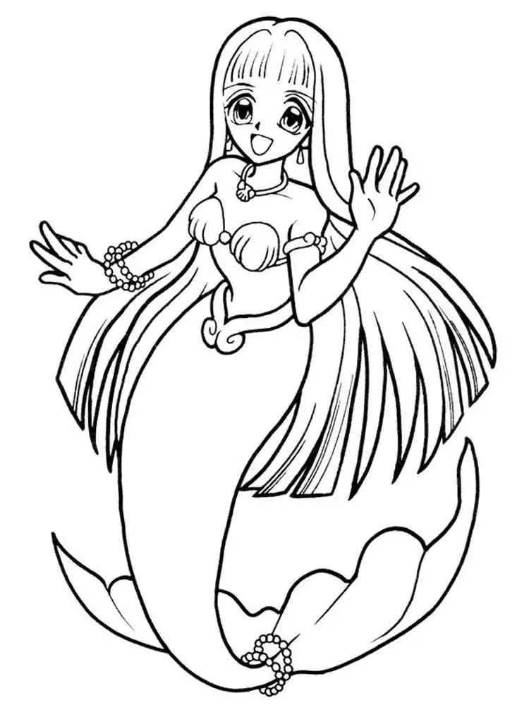 Mermaid Melody Coloring Pages 20